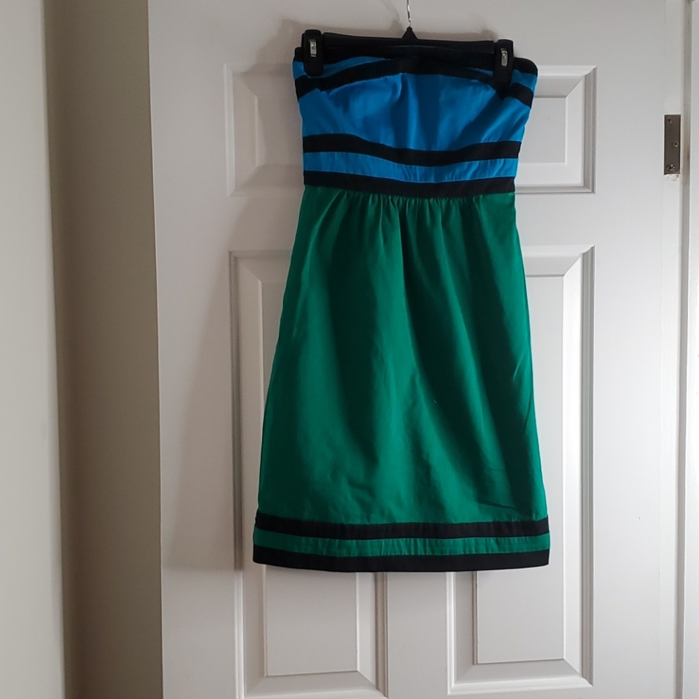 Strapless Multi Color Dress